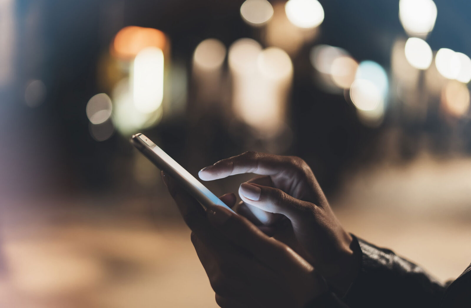 holding a phone